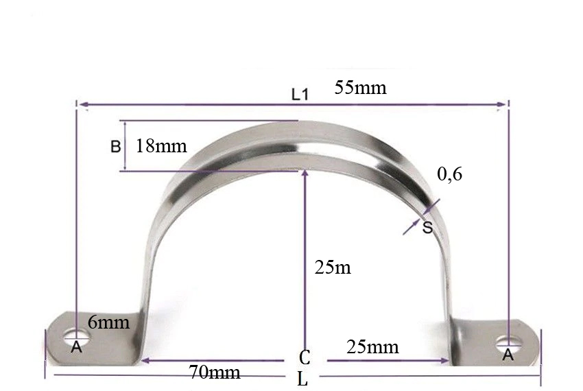 5ks NEREZOVE OBJÍMKY 20mm
