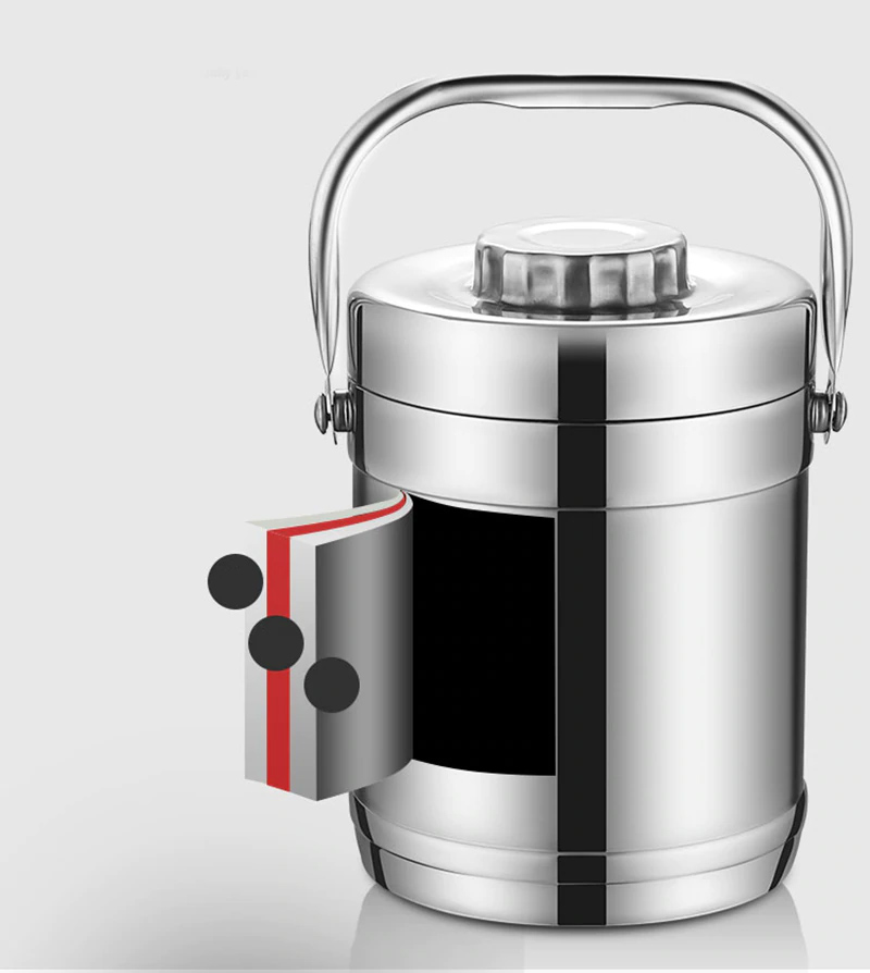 NEREZ VAKUOVÁ TERMO TERMOSKA OBĚDNÍK 1230ml
