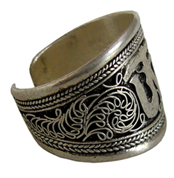 TIBET-NEPÁL-NÁDHERNÝ JEMNÝ MANTRA PRSTEN