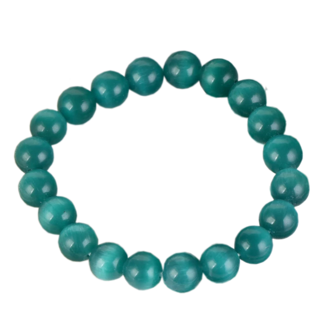 NÁRAMEK z přírodního kamene KOČIČÍ OČI 10 mm 