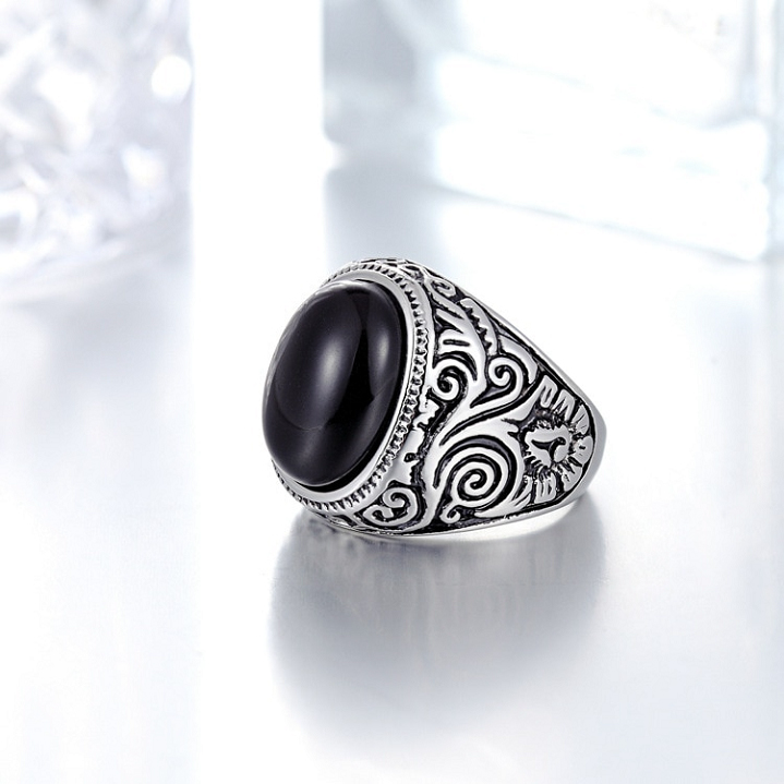 PRSTEN PÁNSKÝ-KÁMEN-ONYX