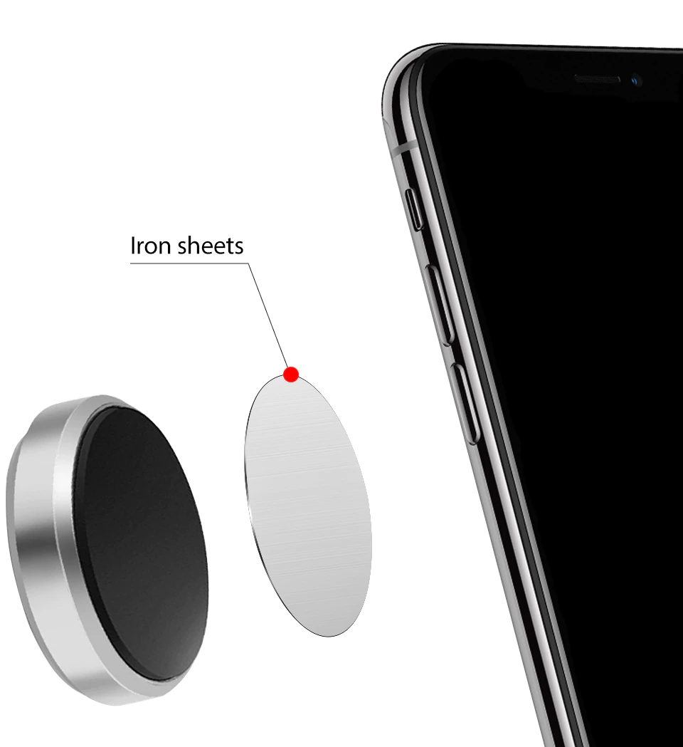 Kovová PODLOŽKA Na MOBIL PRO PŘICHYCENÍ k MAGNETICKÉMU DRŽÁKU