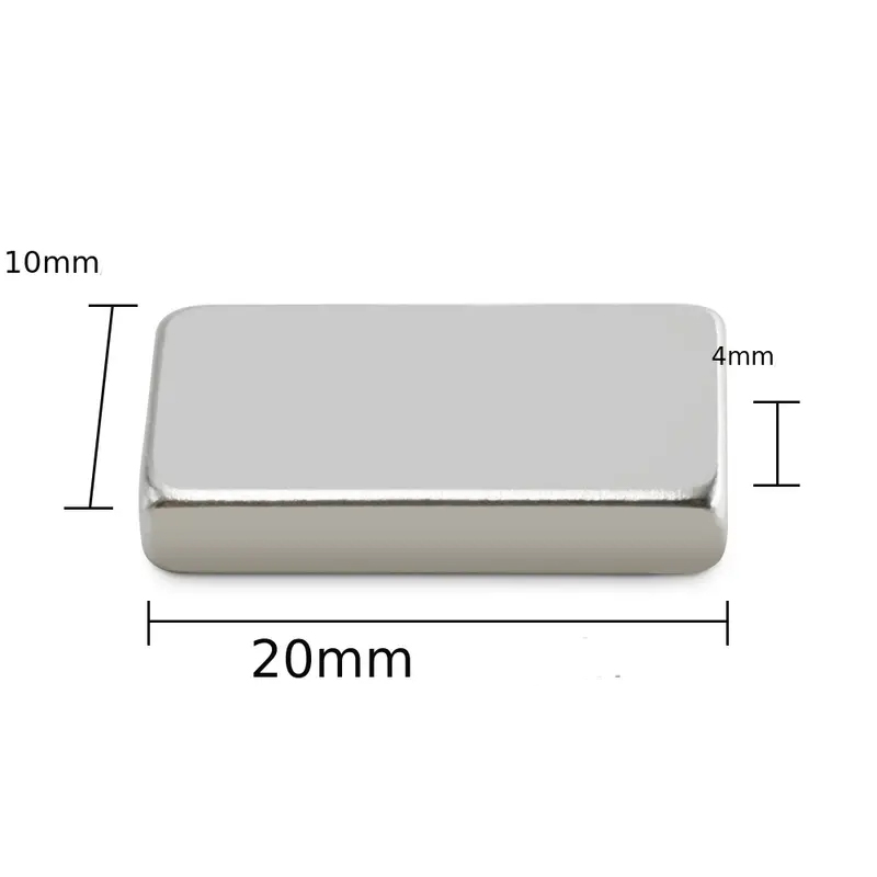 MAGNET PLOCHÝ NEODYMOVÝ 20x10x4