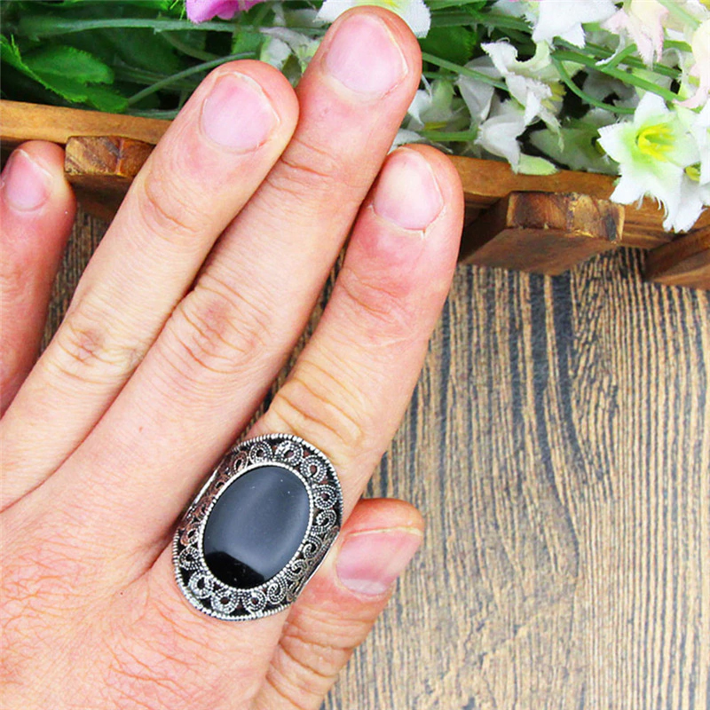 Krásný  Stylový  PRSTEN ONYX