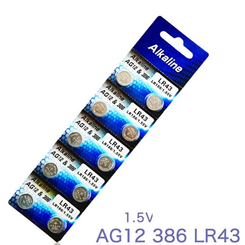 BATERIE-Model: LR43 AG12 386A SR43 186 LR1142