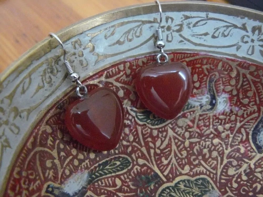 NÁDHERNÁ SADA KARNEOL SRDÍČKA