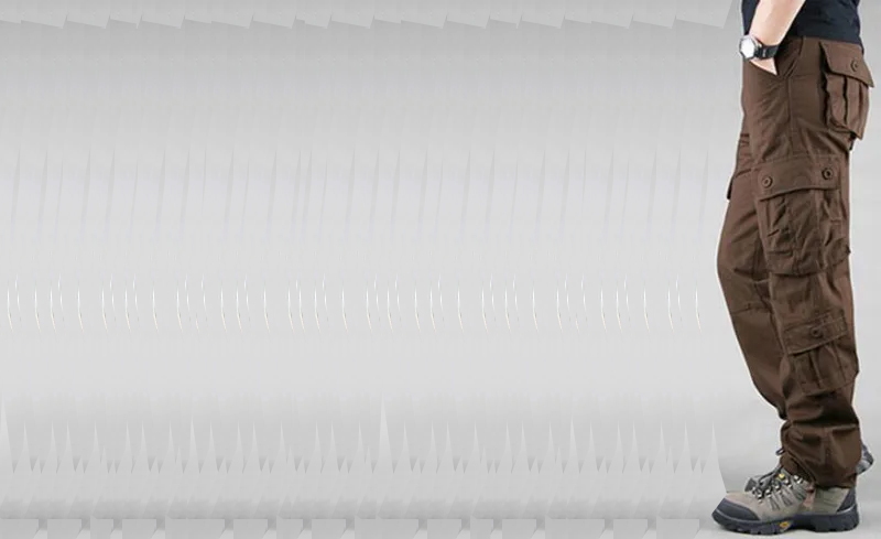 ÚŽASNÉ PÁNSKÉ NEFORMÁLNÍ TAKTICKÉ KALHOTY-KAPSÁČE