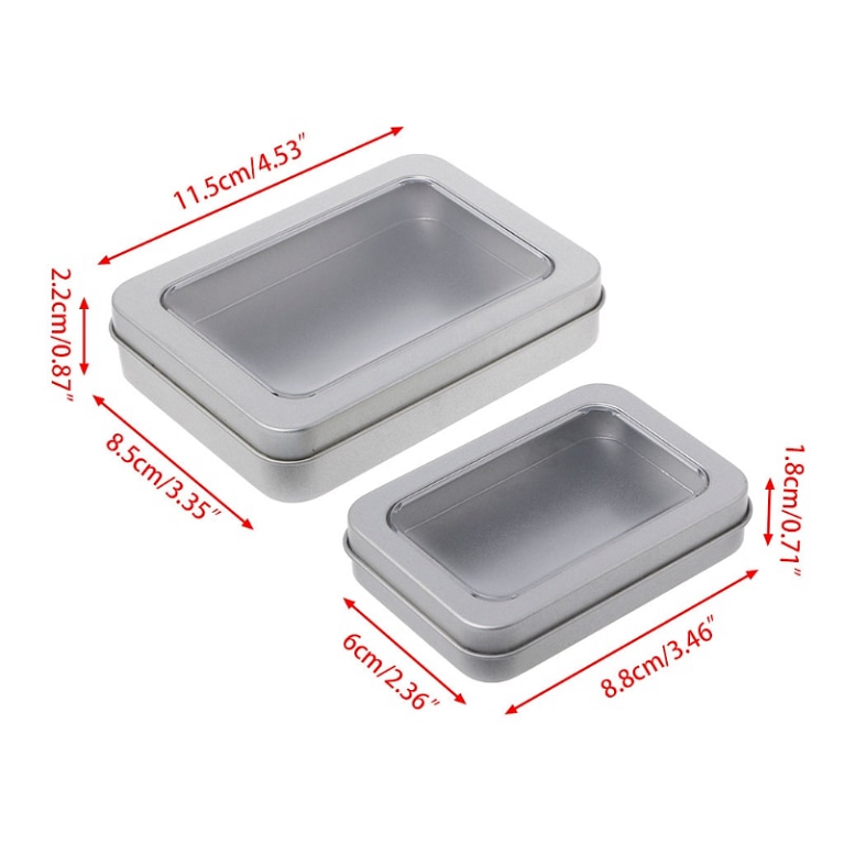 KRABICKA PLECHOVA S PRUHLEDNYM VIKEM