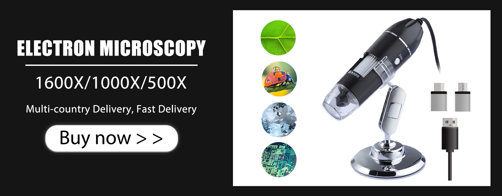 1600x USB ELEKTRONICKÝ DIGITÁLNÍ MIKROSKOP