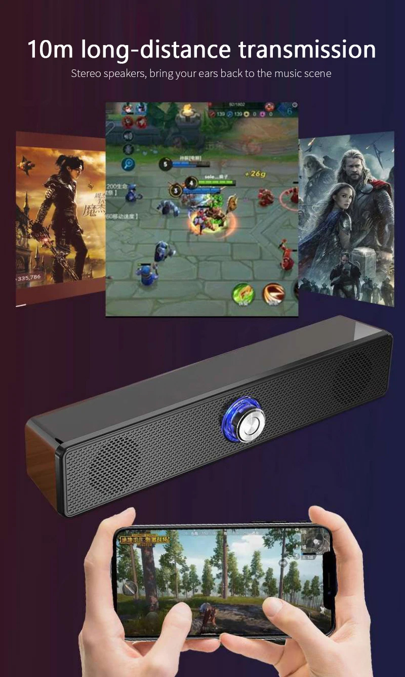 STEREO BLUEOOTH BASOVÝ SUBWOOFER - REPRODUKTOR