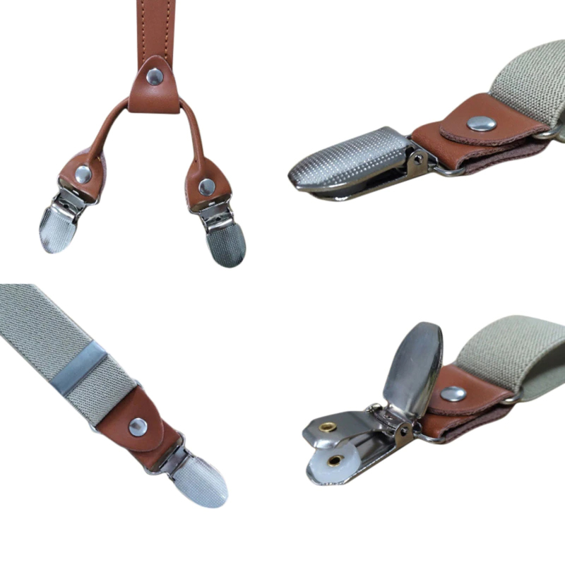 UNIVERSÁLNÍ TMAVĚ VÍNOVĚ ČERVENÉ KŠANDY pro MUŽE s KARABINAMI