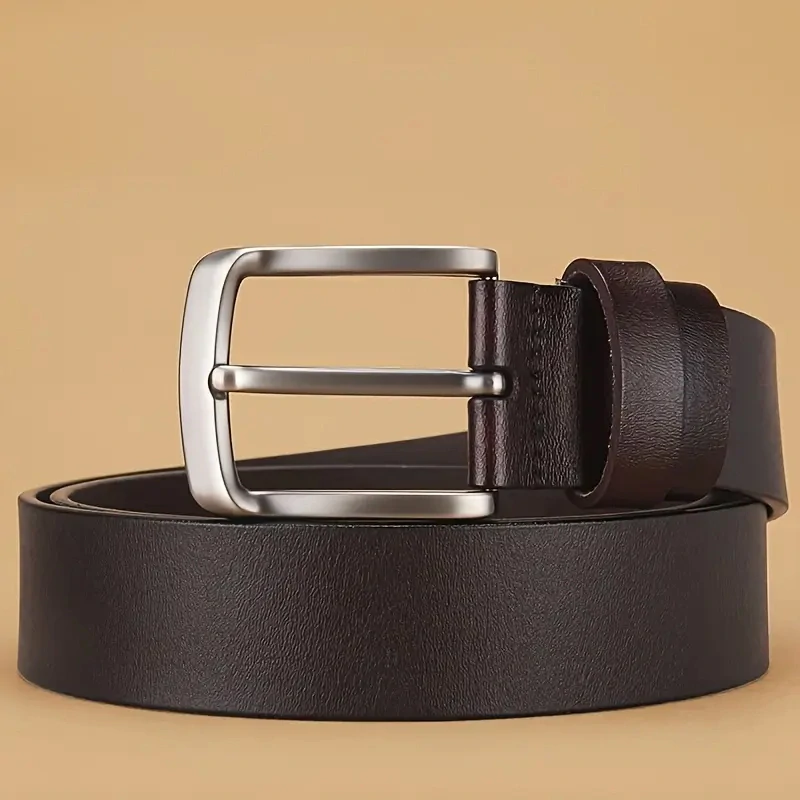 Vysoce kvalitní UNISEX HNĚDÝ OPASEK z pravé kůže