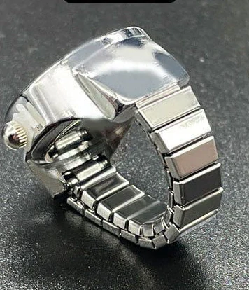 PRSTEN-HODINKY s KRYSTALY VYKLÁDANÝ