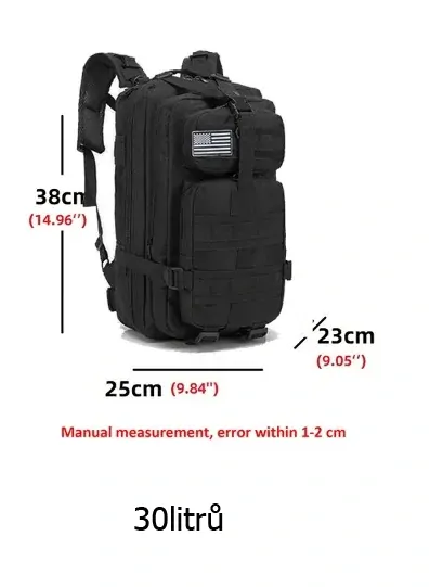 TAKTICKÝ VODOTĚSNÝ BATOH 30 litrů