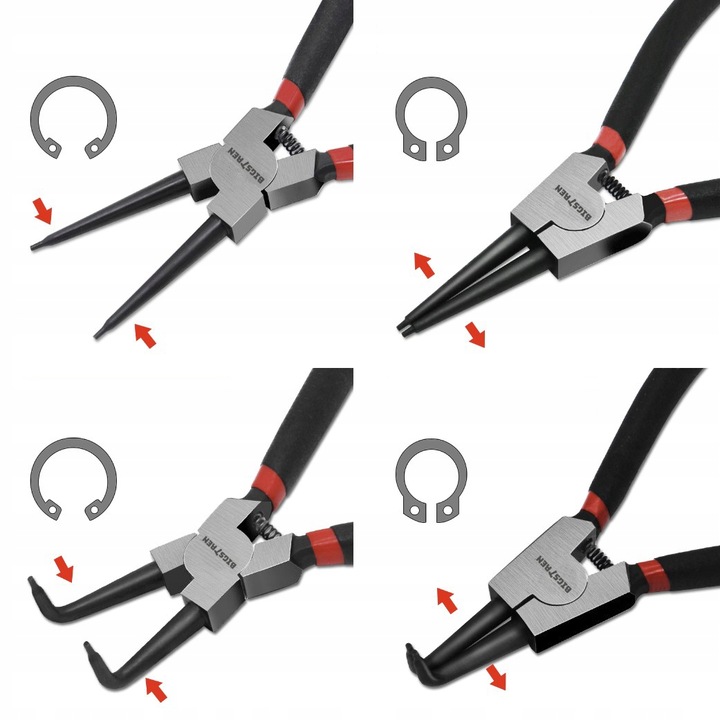 SADA KLEŠTĚ na SEGEROVÉ PODLOŽKY