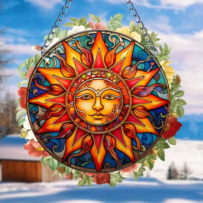 Nástěnná zářící CEDULE SLUNCE