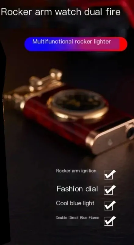 VINTAVE RETRO BENZINOVÝ ZAPALOVAČ. s HODINKAMA