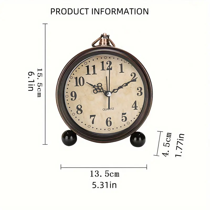 Vintage evropský styl analogový BUDÍK - HODINY