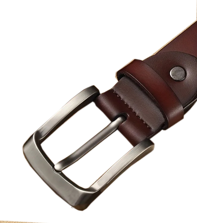 Vysoce kvalitní DÁMSKÝ HNĚDÝ OPASEK z pravé kůže