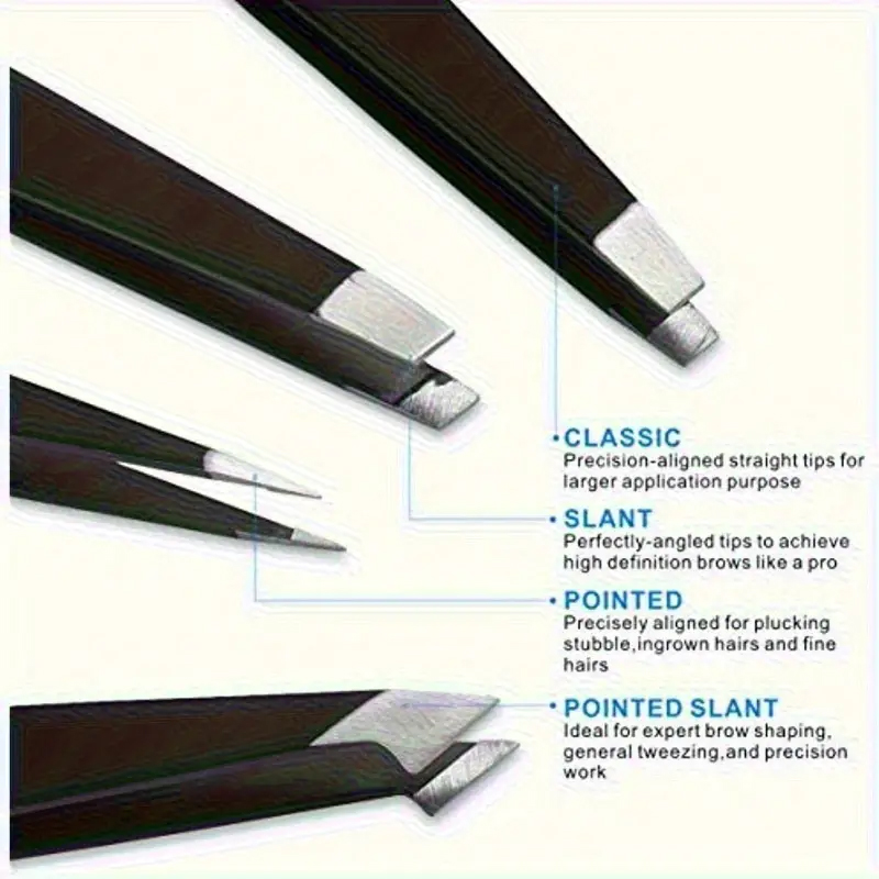 Sada profesionální PINZETY 4 kusy v SADĚ v POUZDŘE