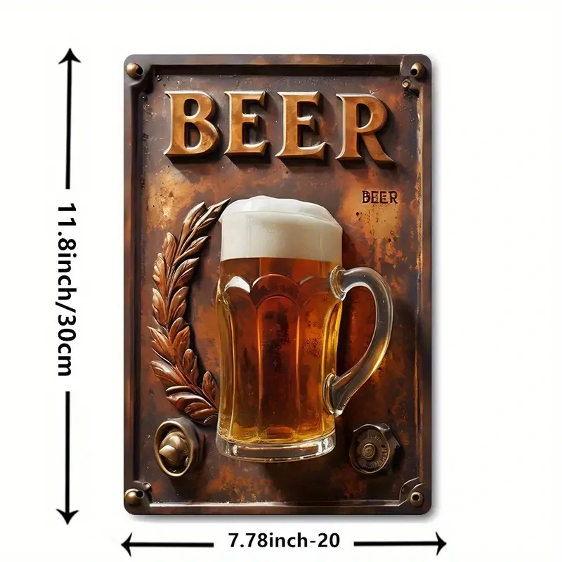 Stylová CEDULE "Jdeme na pivo"