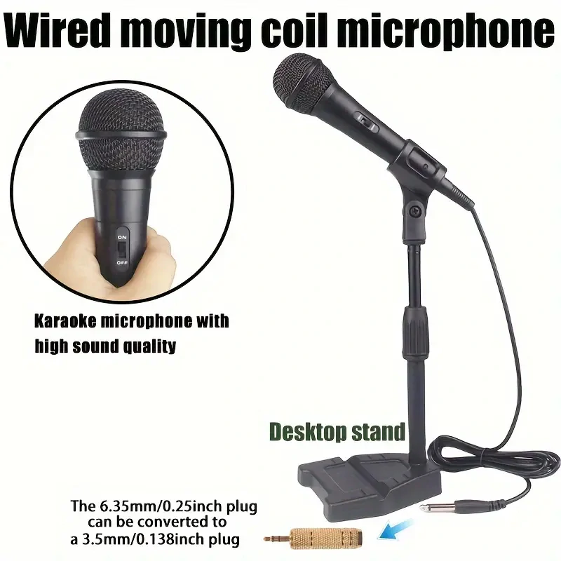 Profesionální kabelový dynamický kondenzátorový MIKROFON