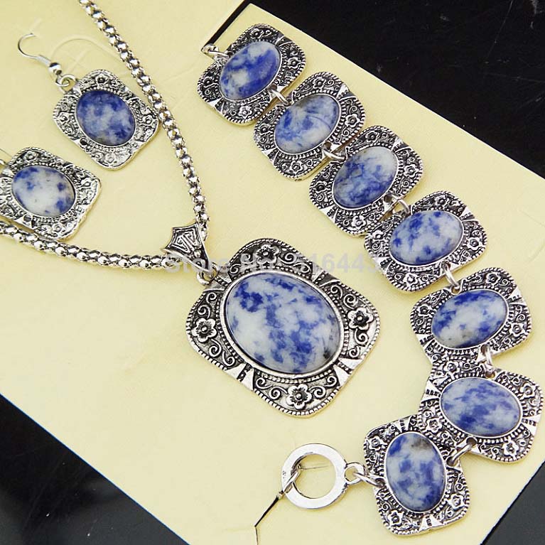 Krásná SADA NEBESKÝ KÁMEN-SODALIT