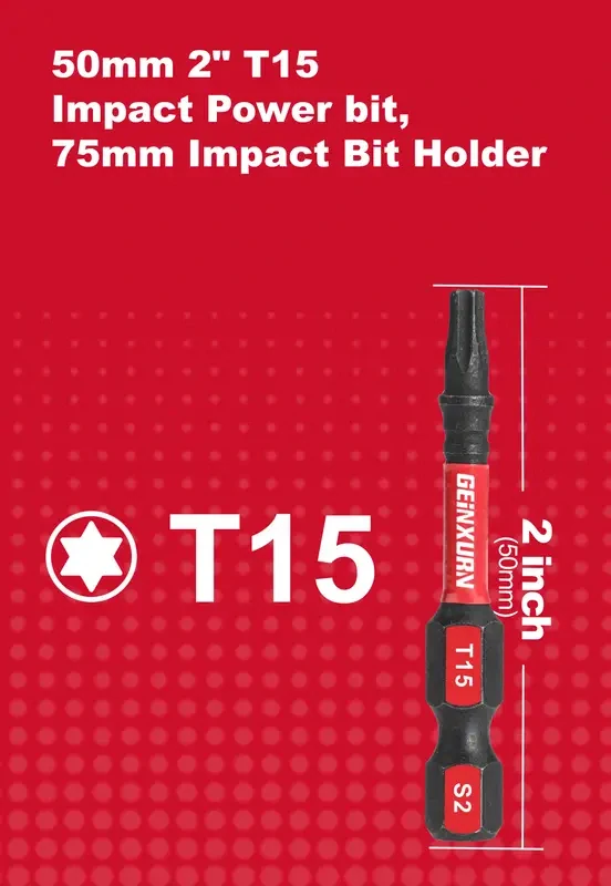 PRODLOUŽENÝ BIT TORX VELIKOST  T15
