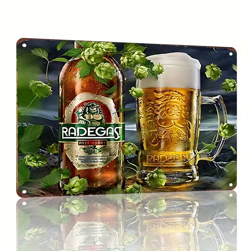 Vintage plechová stylová CEDULE PILSNER URQUEL.