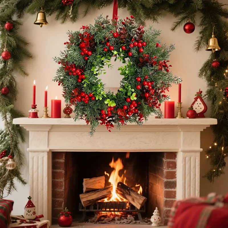 Krásný sváteční VÁNOČNÍ VĚNEC Průměr: 40cm