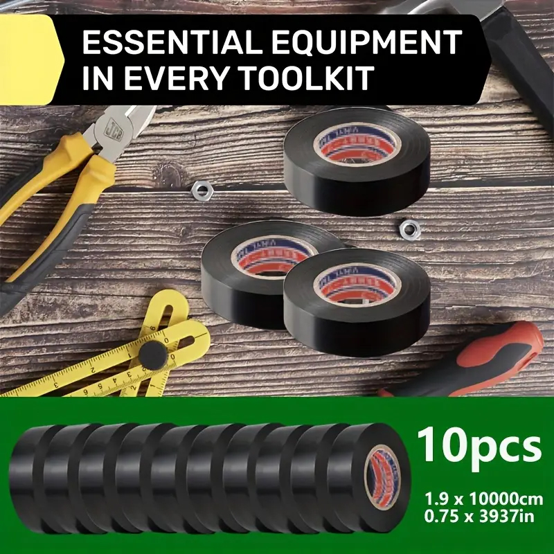 3kusy černé PVC ELEKTRICKÉ PÁSKY