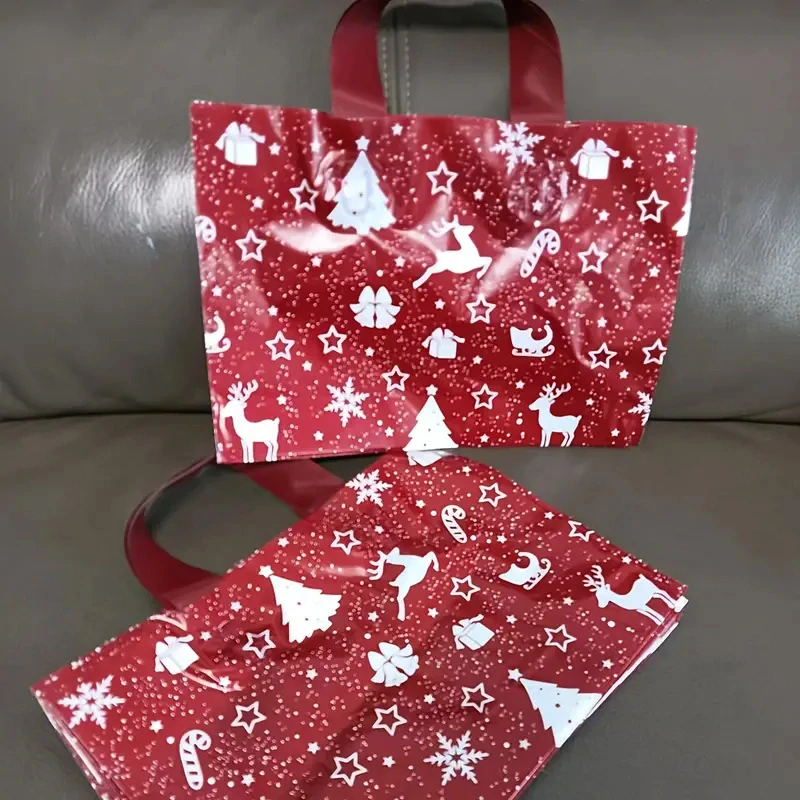 5x OPAKOVANĚ POUŽITELNÉ VÁNOČNÍ DÁRKOVÉ KRÁSNÉ TAŠKY.