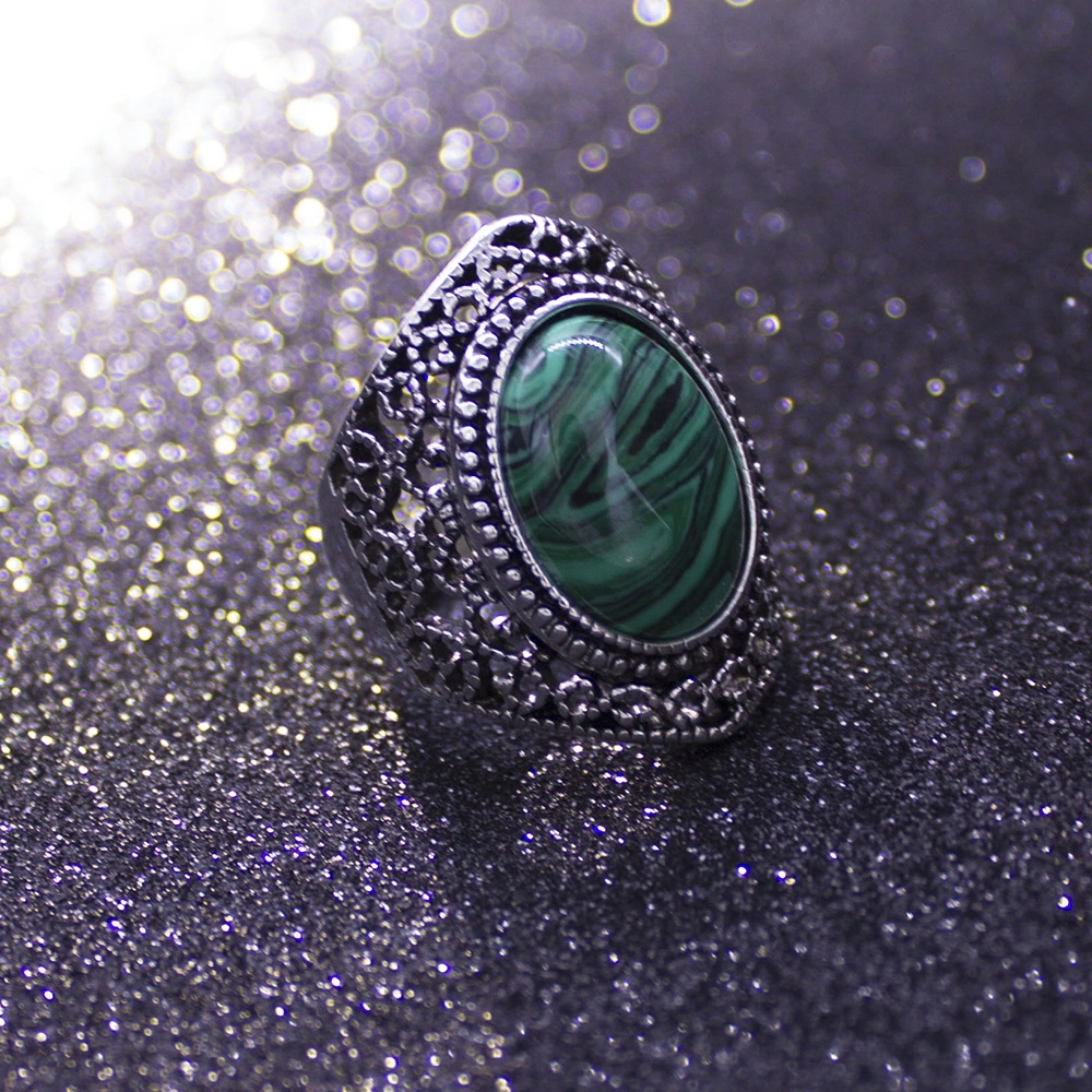 PRSTEN MALACHITOVÝ KÁMEN