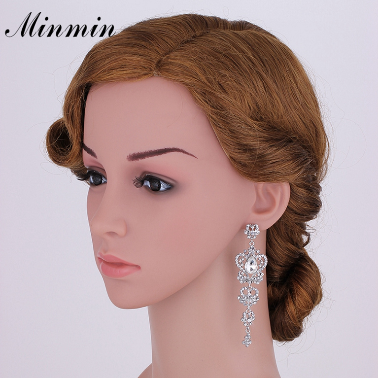 NÁUŠNICE KRYSTAL SVATEBNÍ STYL