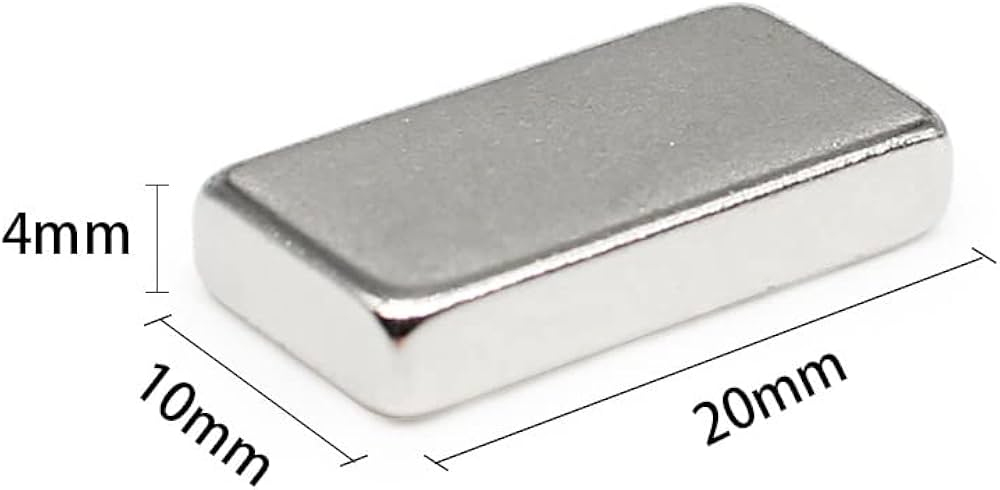 MAGNET PLOCHÝ NEODYMOVÝ 20x10x4