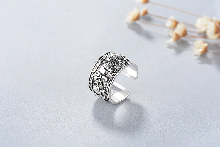 PRSTEN RELIEF SLONI PRO ŠTĚSTÍ 