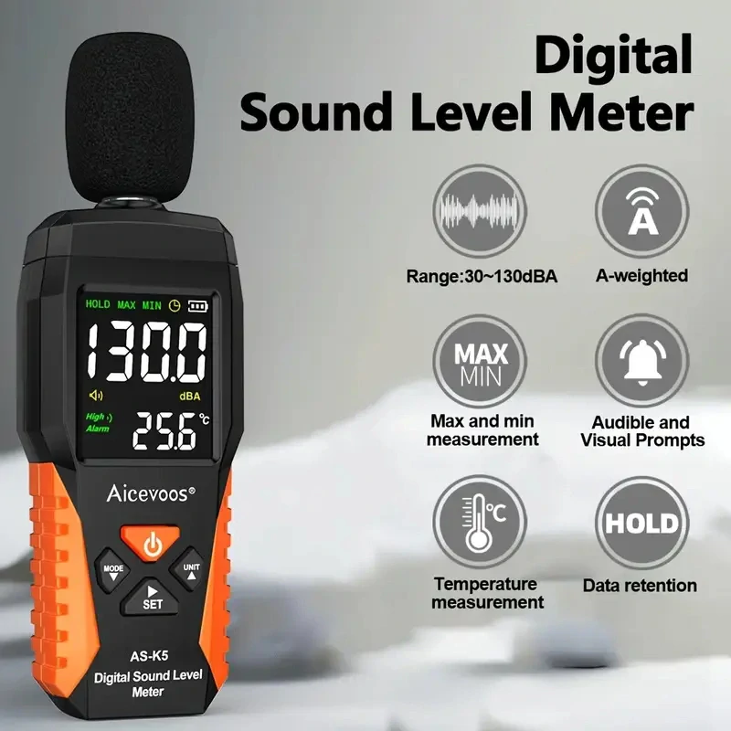 MINI DIGITÁLNÍ MĚŘIČ HLUKU