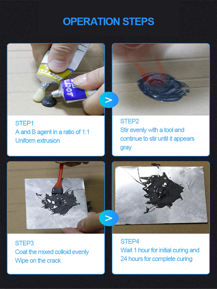 DVOUSLOŽKOVÉ LEPIDLO na KOV VELKÉ BALENÍ 50g...PV400