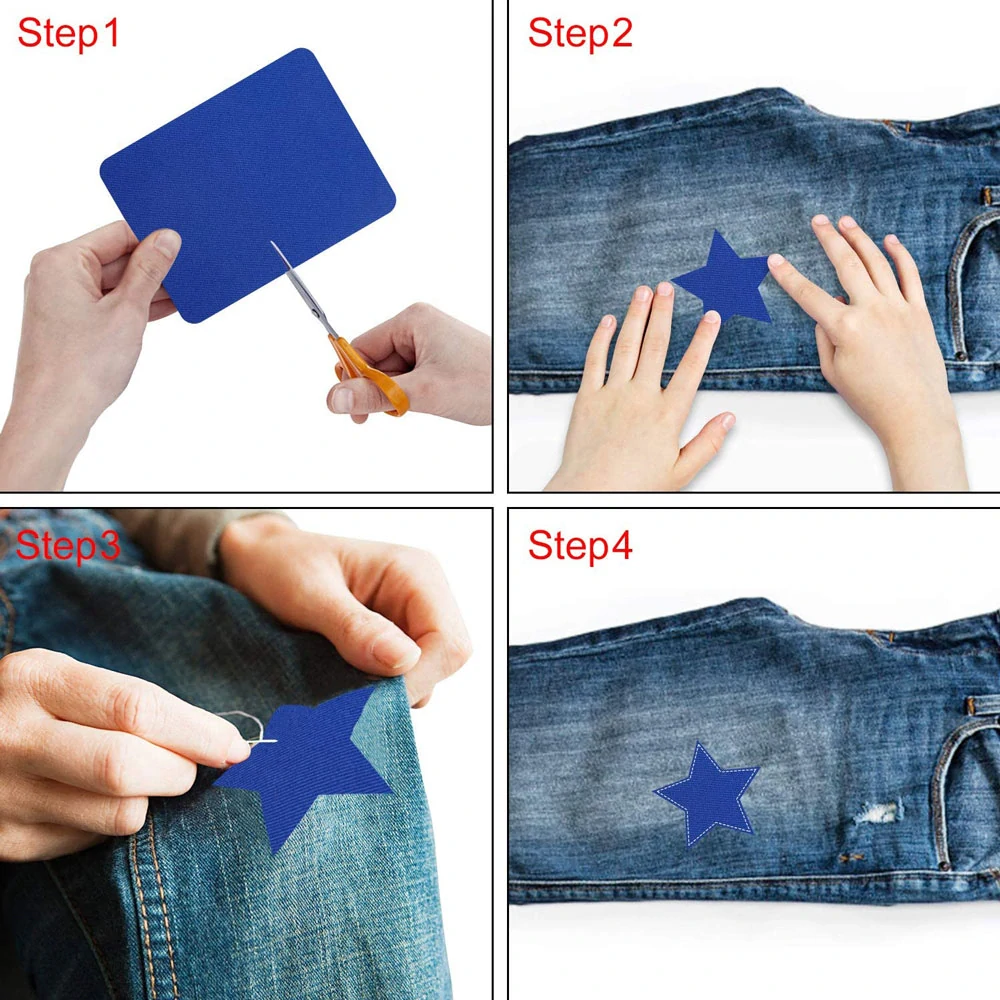 BÍLÁ NAŽEHLOVACÍ ZÁPLATA na TKANINĚ...PV062