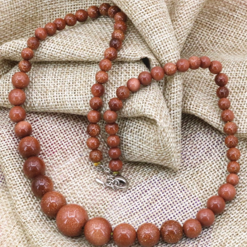 NÁHRDELNÍK ODSTUPŇOVANÝ ZLATÝ PÍSKOVEC....N073