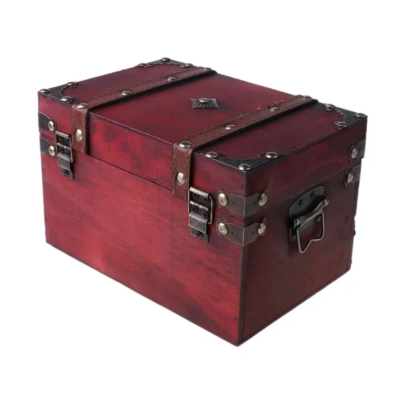 TRUHLA-KRABIČKA DŘEVĚNÁ na DOKLADY,ŠPERKY apod.-VINTAGE