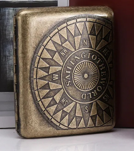 VINTAGE RETRO KOVOVÉ POUZDRO - TABATĚRKA