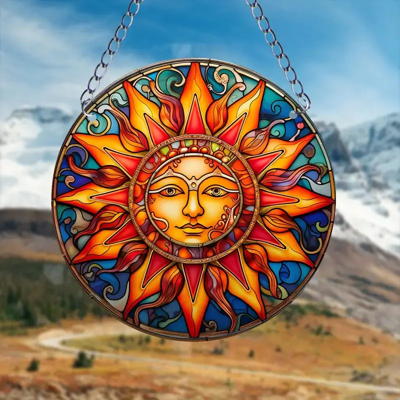 Nástěnná zářící CEDULE SLUNCE