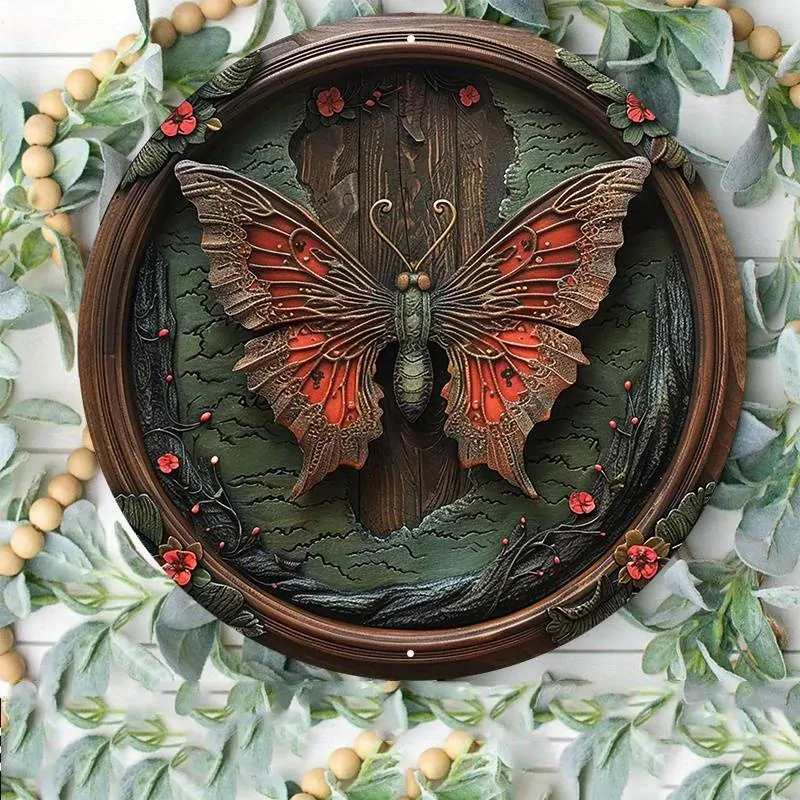 Krásná  DEKORACE MOTÝL CEDULE