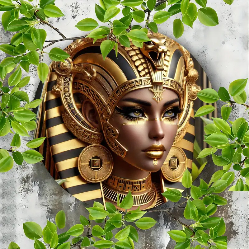 Nástěnná DEKORACE s Motivem Egyptské Královna