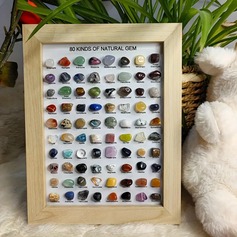 Nádherná inspirující SADA přírodních MINERÁLŮ 80 kusů