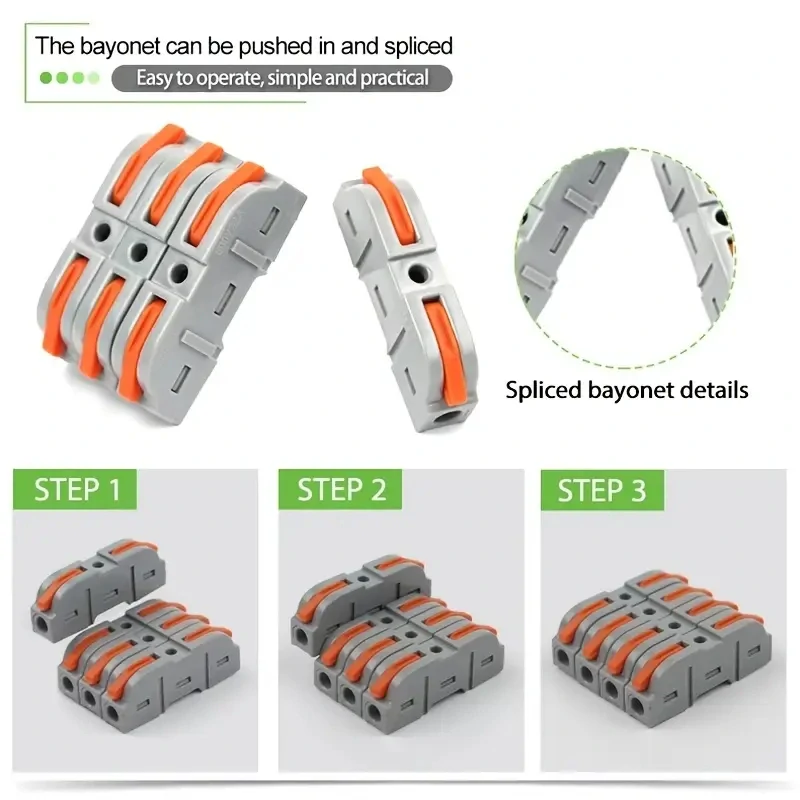 Multifunkční elektrické RYCHLOSPOJKY - pákové KONEKTORY