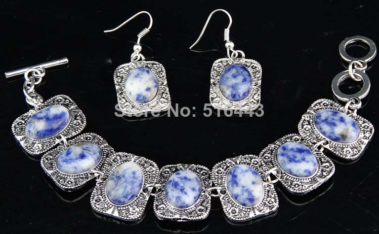 Krásná SADA NEBESKÝ KÁMEN-SODALIT