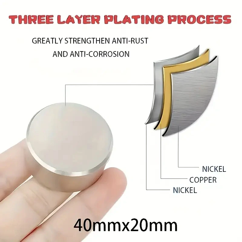 SUPERSILNÝ a SUPERVELKÝ NEYODYMOVÝ MAGNET 20x40mm