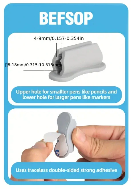 Vylepšený DRŽÁK na TUŽKY Na stůl, na zeď apod.